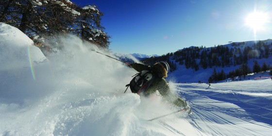 Skiing the slopes of Serre Chevalier