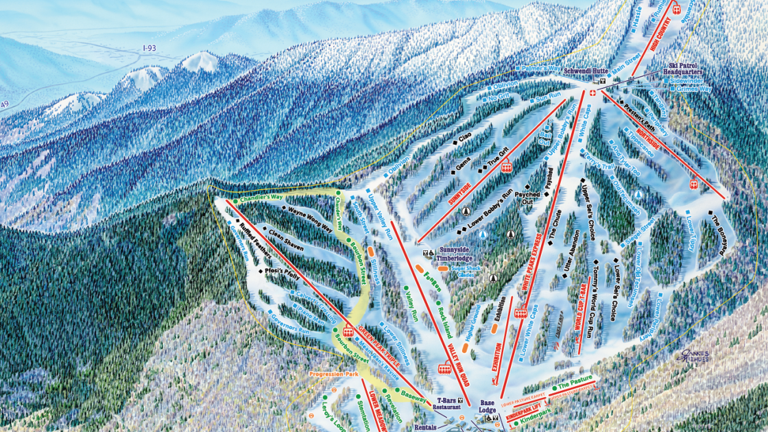 Waterville Valley trail map 2017/18