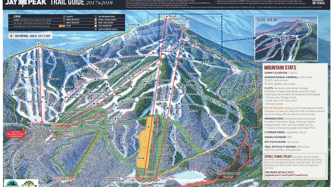 Jay Peak Trail Map