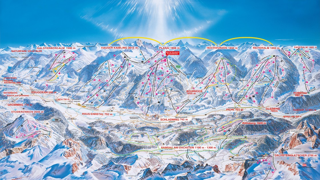 Schladming Austria Piste Map Schladming Austria Piste Map