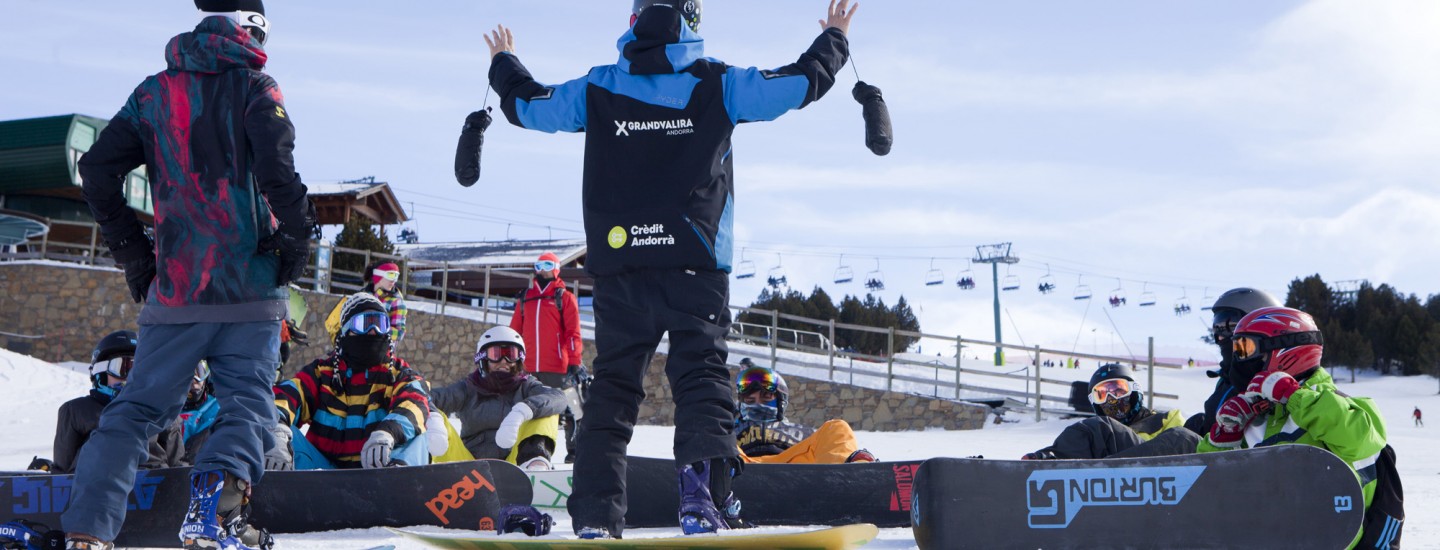 School skiing in Andorra