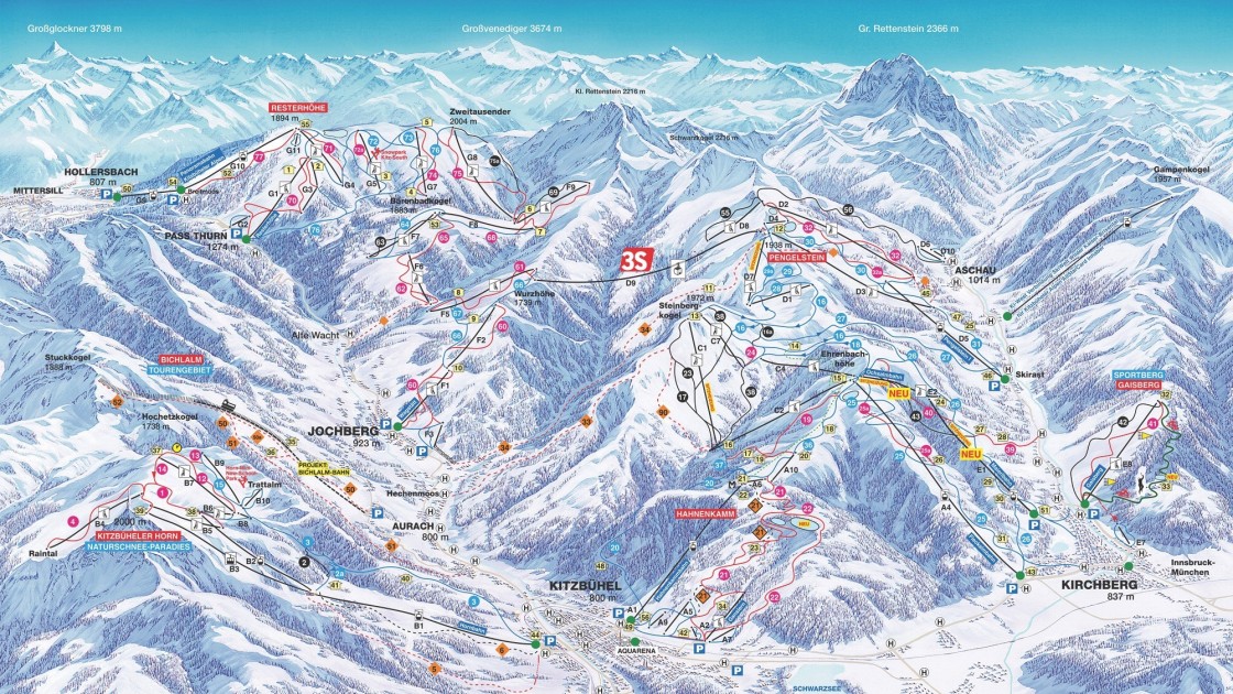 Kitzbühel piste map