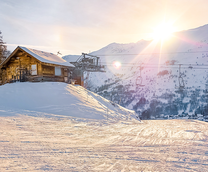 Lift station in Valloire