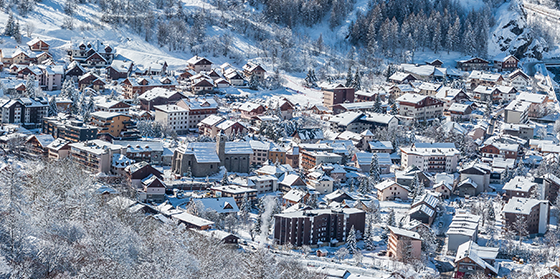 The Valloire ski resort in France