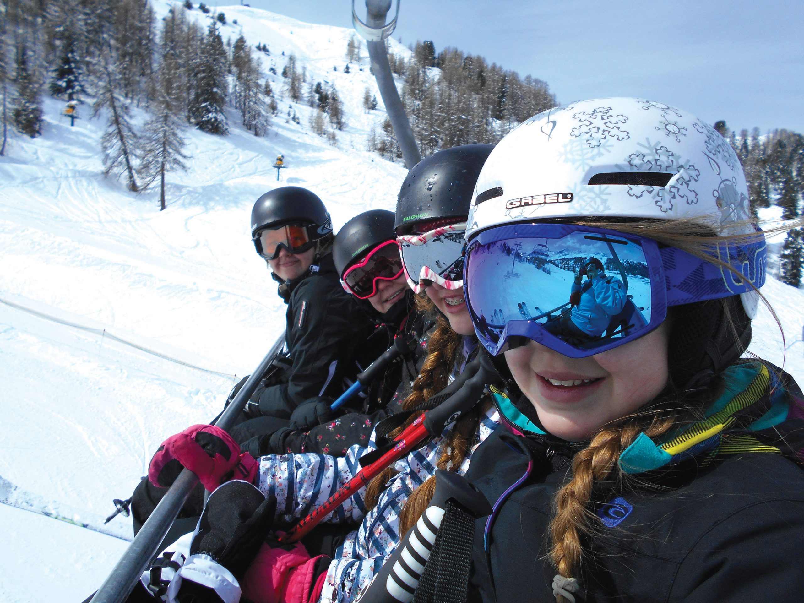 School ski trip students School ski trip students