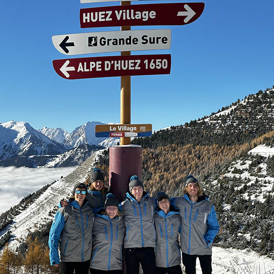 Our Alpe d'Huez Ski Ops team