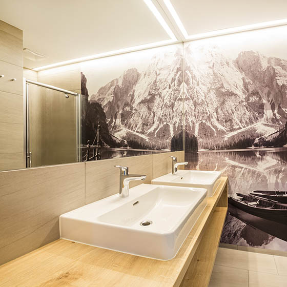 Bathroom at Markushof, Jugendhotel - Sportwelt, Austria