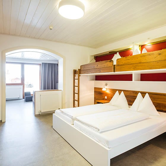 Bedroom at Markushof, Jugendhotel - Sportwelt, Austria