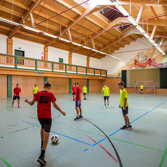 Indoor sports hall at Markushof, Jugendhotel - Sportwelt, Austria