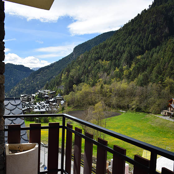 View from a balcony at the Hotel Victoria, Andorra