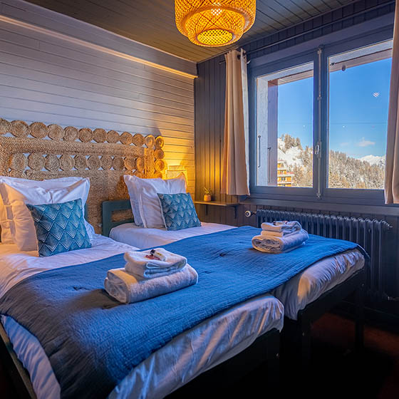 Bedroom at the ho36 in La Plagne, France