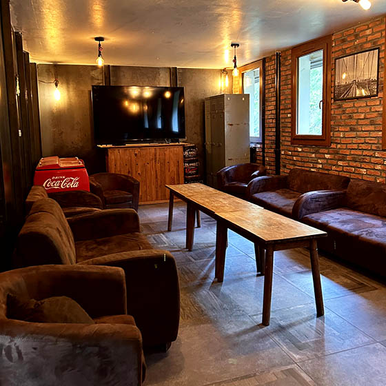 Lounge at the Chalet d'Aka in France