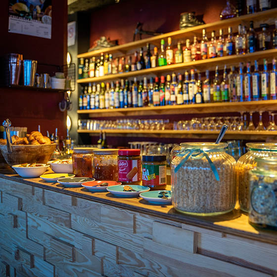 Bar and breakfast room at the HO36 Les Menuires in the French Alps