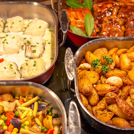 Food served at the Sowells Hotels Le Parc & Spa Briancon