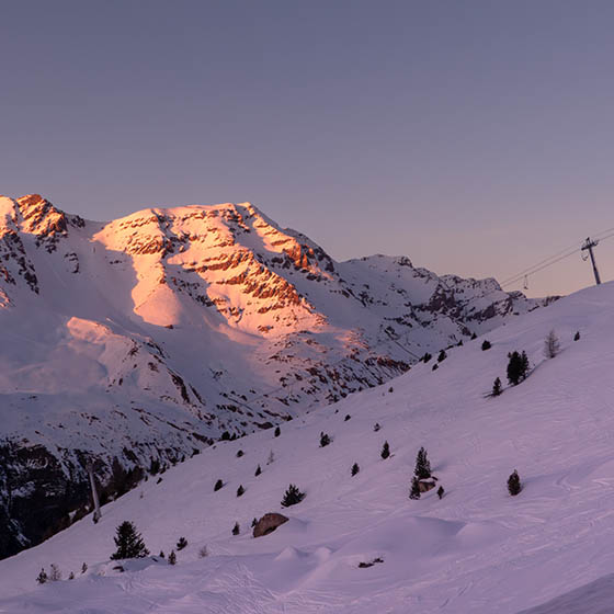 Sunset in Val Cenis