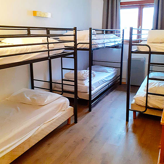 Multi-bedded room at the Clubhotel Frejus in Serre Chevalier
