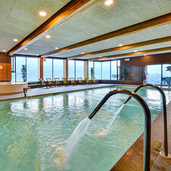 Pool at the Mileade in La Plagne, France