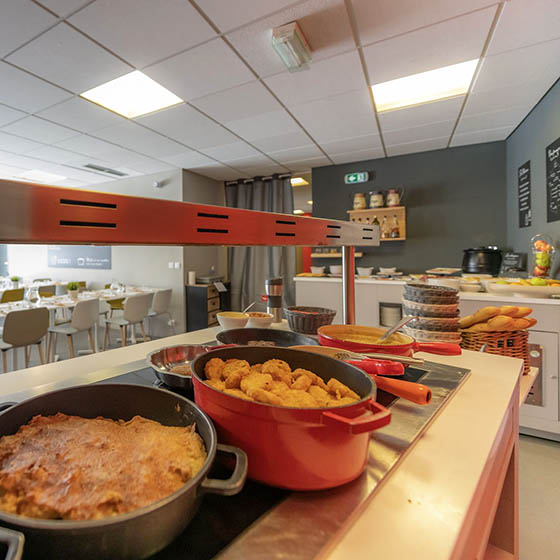 Buffet at the Mileade in Tignes, France
