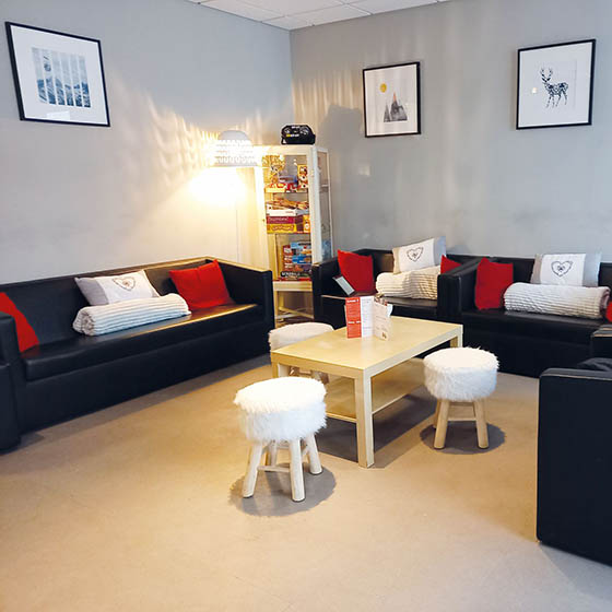 Lounge at the Mileade in Tignes, France