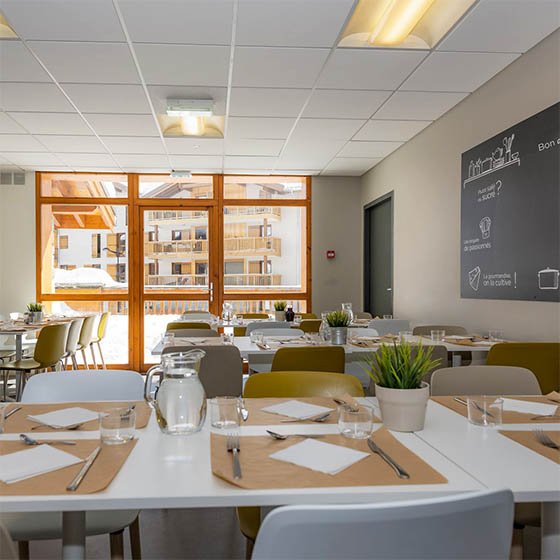 Restaurant at the Mileade in Tignes, France