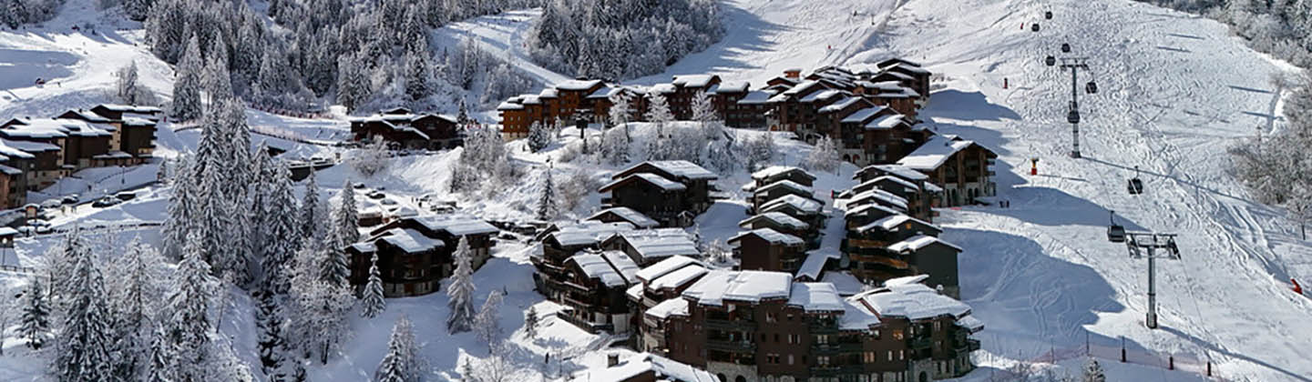 Valmorel ski resort in France