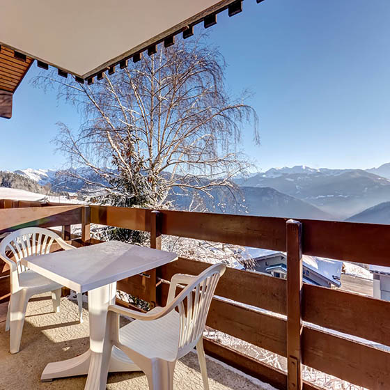 Bedroom balcony at the Village Club Mileade in Valmorel