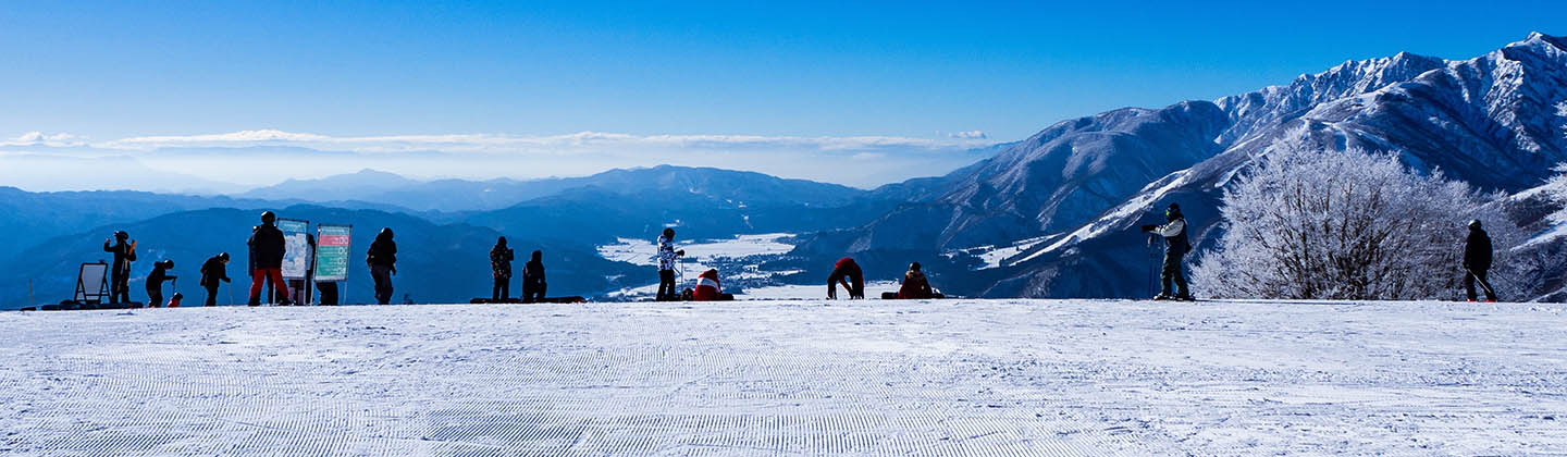 Ski slope in Hakuba, Japan