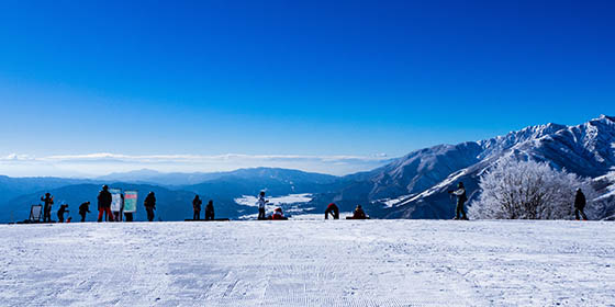 Ski slope in Hakuba, Japan