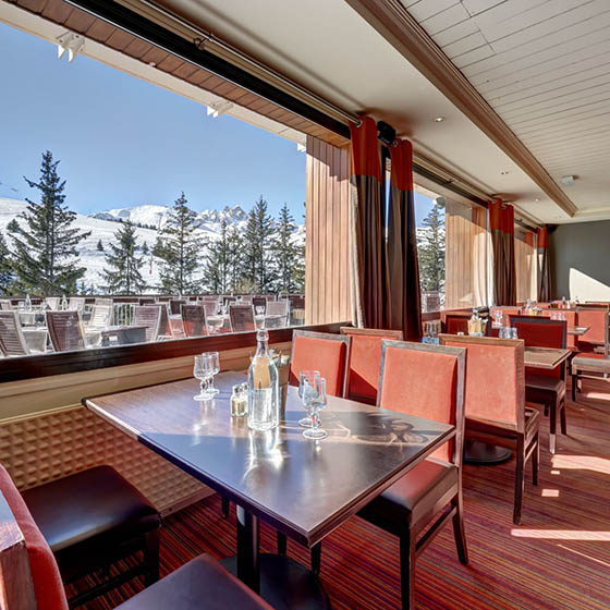 Restaurant at the Village Club Mileade in Courchevel, France