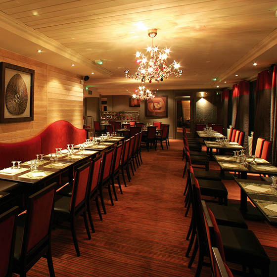 Restaurant at the Village Club Mileade in Courchevel, France
