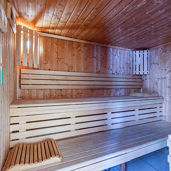 Sauna at the Village Club Mileade in Courchevel, France