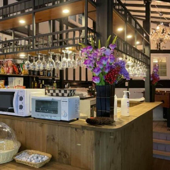 Bar at the Hakuba Sun Valley Hotel in Goryu, Japan