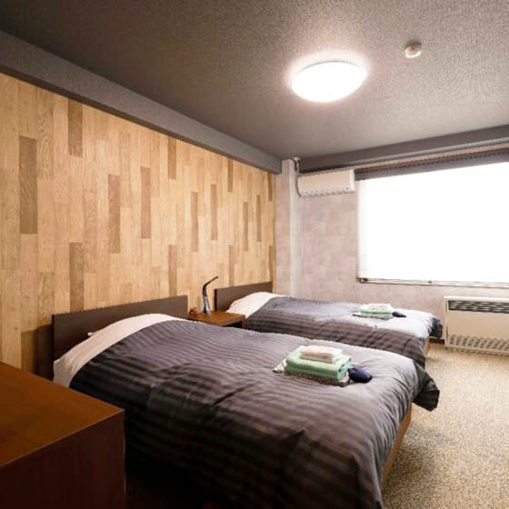 Bedroom at the Hotel Granjam, Japan