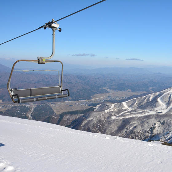 Chairlift in Happo One, Japan