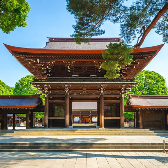 Gate of Meiji Jingu Shrine in Tokyo