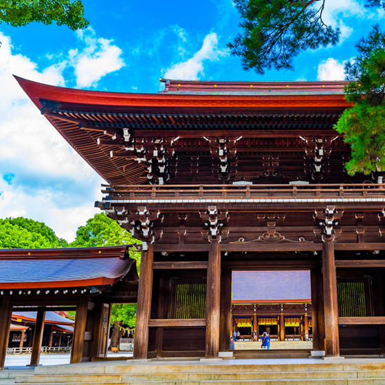 The stunning Meiji Jingu Shrine in Tokyo