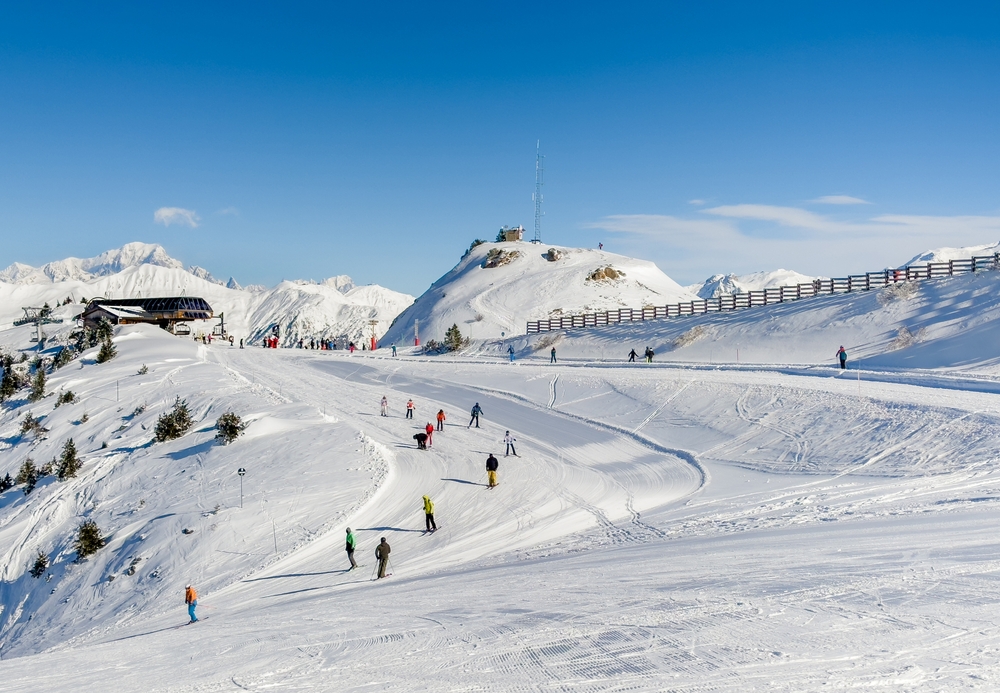 Ski pistes in Courchevel