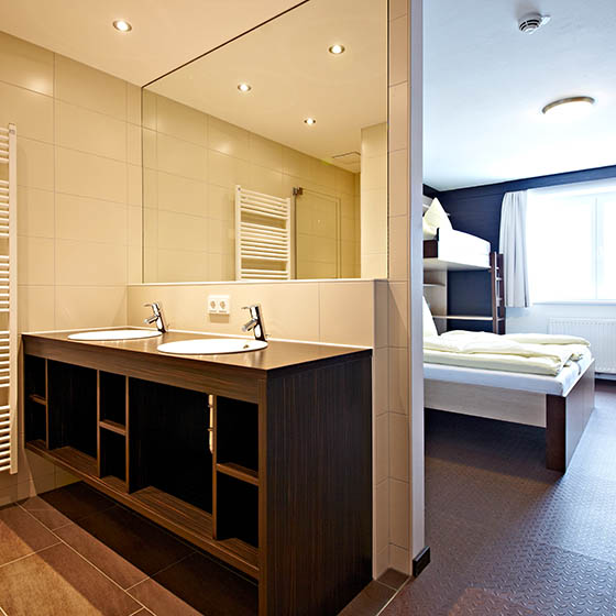 Bathroom at the Buchegg Resort in Saalbach