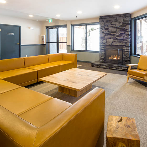 Lobby at the Approach hotel in Panorama, Canada