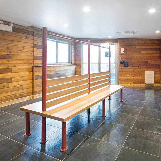 Sauna at the Approach hotel in Panorama, Canada