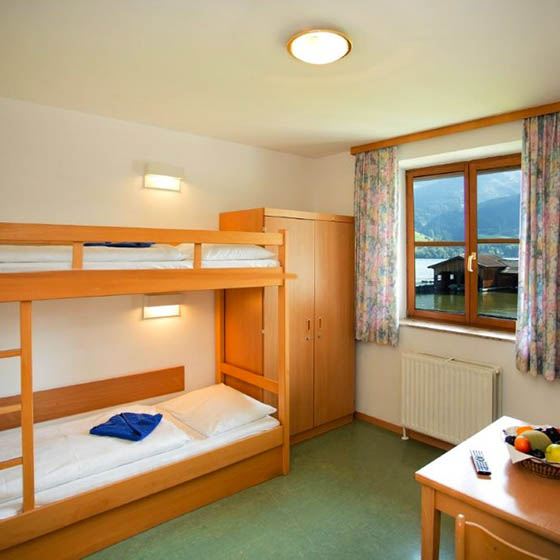 Bedroom at the Haus der Jugend in Zell am See, Austria