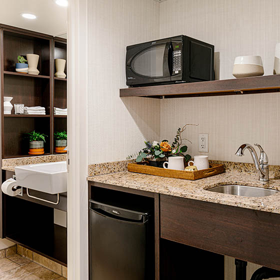 Kitchen at Chateau Jasper in Canada