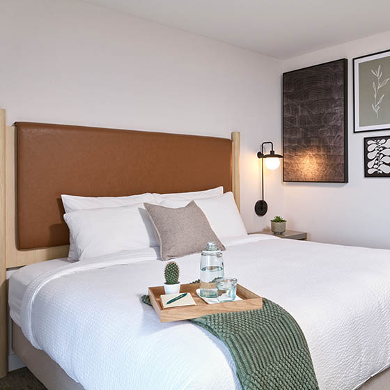 King room at the Forest Park Hotel in Jasper, Canada