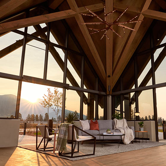 Pavilion at the Forest Park Hotel in Jasper, Canada