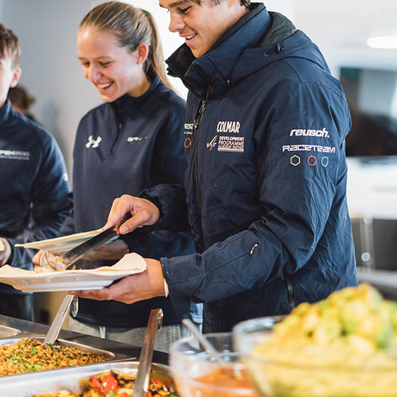 Buffet at the APEX2100 in Tignes