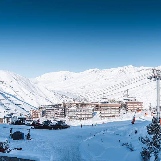Panorama view of the APEX2100 in Tignes, France