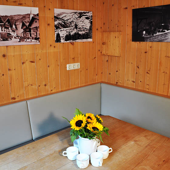 The teachers lounge at the Jugendhotel Striedlhof in Sportwelt, Austria