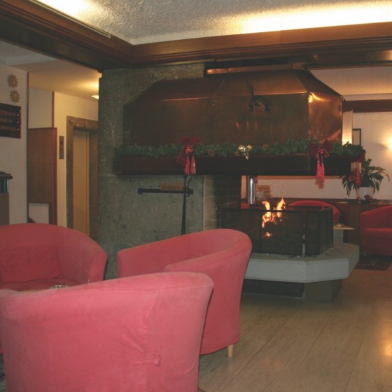 The reception area at the Bellevue hotel in Bad Kleinkirchheim, Austria