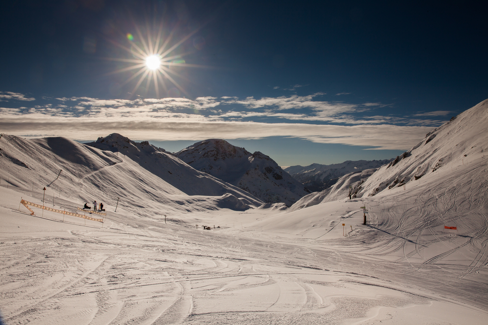 Mountain Landscape In Serre Chevalier French Alps