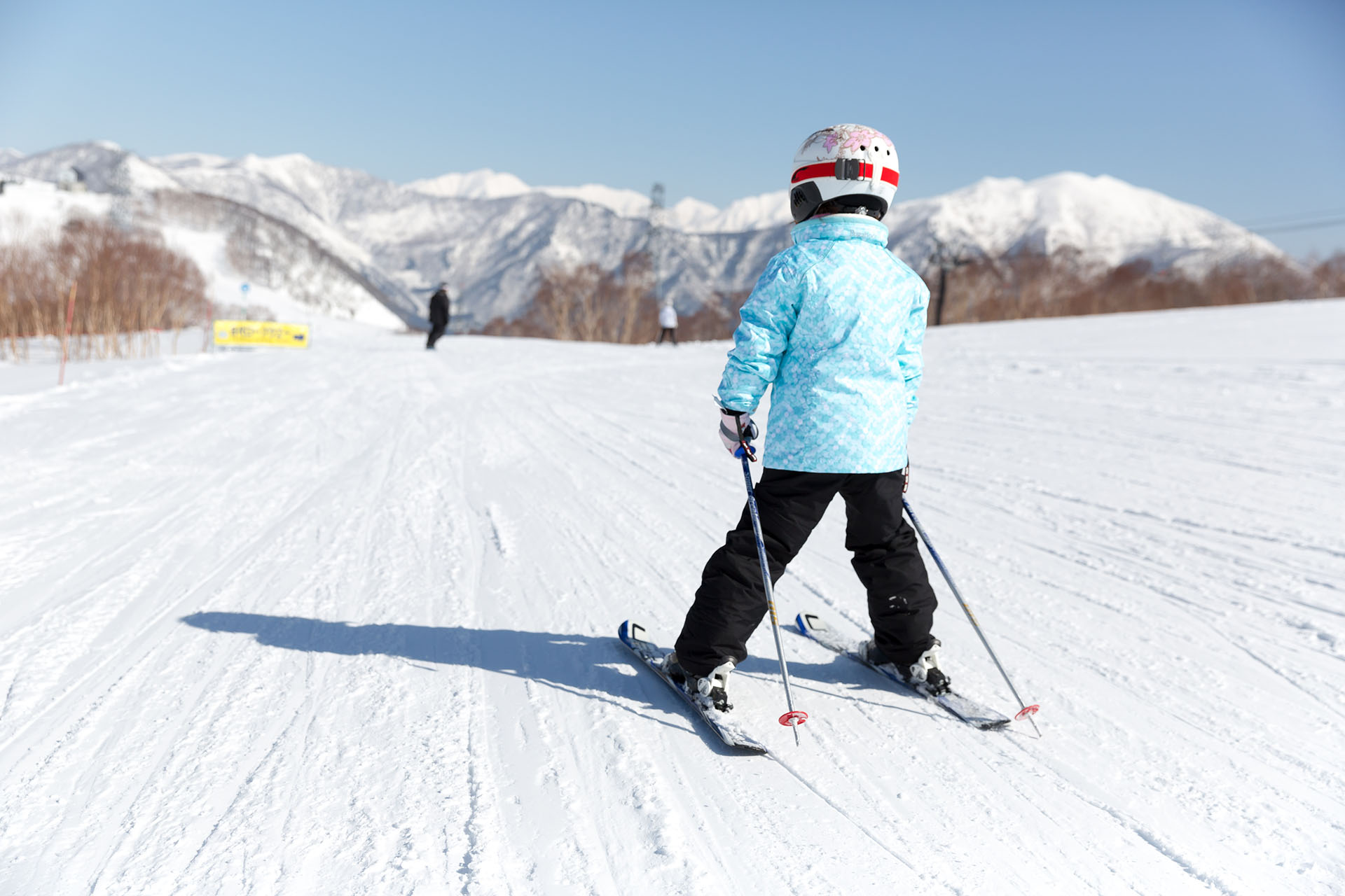 Young skier in Japan